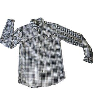 (5 for $25) Eddie Bauer Button Up Flex Long Sleeve Shirt‎ size Small